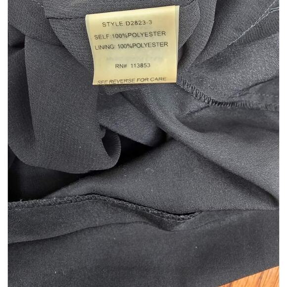 Pure Sugar Black One Shoulder Beaded Ruffle Mini Dress - Picture 5 of 5